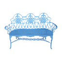 Ver imagem 1 de Banco de Jardim Floral 3 Lugares em Alumínio Fundido Unifer Móveis