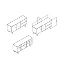 Ver imagem 4 de Conjunto Rack para TV 42 Polegadas e Estante 6 Nichos 380789 Espresso Móveis