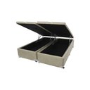 Ver imagem 1 de Box Baú Bi Partido Casal Premium Kansas Bege 138x188x35cm