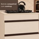 Ver imagem 6 de Balcão de Cozinha para Cooktop 70cm 1 Porta 1 Gaveta Milano Multimóveis MP2386 - Vanilla