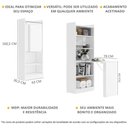 Ver imagem 3 de Armário com Escrivaninha/Mesa Dobrável Multimóveis V2993
