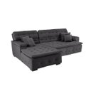 Ver imagem 5 de Sofá Orlando 2.20x1.90m com Chaise, Retrátil e Reclinável - Chumbo