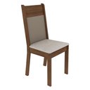 Ver imagem 3 de Kit 4 Cadeiras de Jantar 4280 Madesa - Rustic/crema/sintético Bege