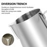 Jarra de Espuma de Leite Amzchef 12oz em Aço Inox para Cappuccino (preta) - 3