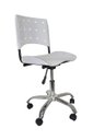 Ver imagem 1 de Cadeira Giratoria Ergoplax Secretaria Cromada - Branco
