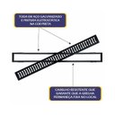 Ver imagem 2 de Kit 5 Ralo Grelha e Caixilho Aço Galvanizado Preto 10x100cm