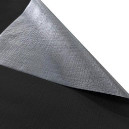 Cortina Corta Luz 2,00M x 1,80M 100% Blackout PVC Preta para Sala ou Quarto para Varão Simples - 5