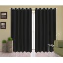 Ver imagem 1 de Cortina Corta Luz 2,00M x 1,80M 100% Blackout PVC Preta para Sala ou Quarto para Varão Simples