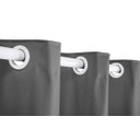 Ver imagem 4 de Cortina Corta Luz 2,00M x 1,80M 100% Blackout PVC Cinza para Sala ou Quarto para Varão Simples