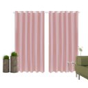 Ver imagem 2 de Cortina Corta Luz 2,00M x 1,80M 100% Blackout PVC Rosa para Sala ou Quarto para Varão Simples