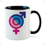 Caneca Branca com Interna Preta Y5 Sinais Masculino Feminino Misturado - 1
