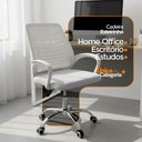Ver imagem 2 de Cadeira de Escritório Esteirinha Tela Mesh Ergonômica Encosto Mesh Base Giratória Ajuste de