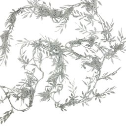 Galho Folhagem Ramificado Glitter Prata Natal 1,75 Metros - Art Christmas - 3 Galho Folhagem Ramificado Glitter Prata Natal 1,75 Metros - Art Christmas - 3