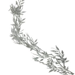 Galho Folhagem Ramificado Glitter Prata Natal 1,75 Metros - Art Christmas - 1 Galho Folhagem Ramificado Glitter Prata Natal 1,75 Metros - Art Christmas - 1