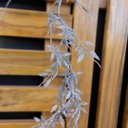 Ver imagem 4 de Galho Folhagem Ramificado Glitter Prata Natal 1,75 Metros - Art Christmas