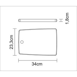 Fsc Tábua Retangular Tramontina Kitchen em Madeira Teca 34x23 Cm - 4