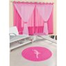 Kit Quarto De Menina Cortina Juvenil + Tapete Bailarina Pink - 1