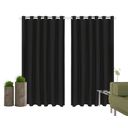 Ver imagem 2 de Cortina Corta Luz 3,00M x 1,80M 100% Blackout PVC Preta para Sala ou Quarto para Varão Simples
