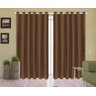 Cortina Corta Luz 3,00M x 2,50M 100% Blackout PVC Tabaco para Sala ou Quarto para Varão Simples - 1