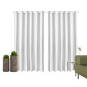 Ver imagem 2 de Cortina Corta Luz 3,00M x 2,80M 100% Blackout PVC Branca para Sala ou Quarto para Varão Simples