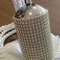 Pingente para Cortina com Strass Luxo Branco - 2