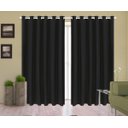 Ver imagem 1 de Cortina Corta Luz 3,00M x 2,80M 100% Blackout PVC Preta para Sala ou Quarto para Varão Simples