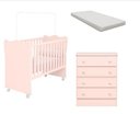 Ver imagem 1 de Jogo Quarto Qmovi Berço + Cômoda + Colchão