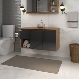 Conjunto para Banheiro Apollo 90 Suspenso- Fabribam Gabinetes - 2