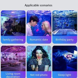 Projetor Star Projector Galaxy Night Light - Lâmpada LED Astronauta Nebulosa Estrelada Temporizador - 6