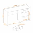 Ver imagem 7 de Mesa Office Notável 2120 Preto Tx