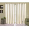 Cortina Corta Luz 4,00M x 2,30M 100% Blackout PVC Palha para Sala ou Quarto para Varão Simples - 1