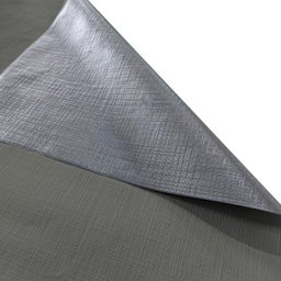 Cortina Corta Luz 4,00M x 2,40M 100% Blackout PVC Cinza para Sala ou Quarto para Varão Simples - 5