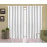 Cortina Corta Luz 4,00M x 2,50M 100% Blackout PVC Branca para Sala ou Quarto para Varão Simples - 1