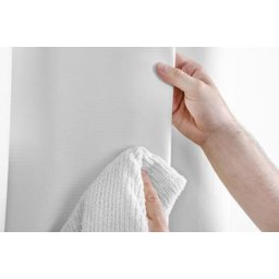 Cortina Corta Luz 4,00M x 2,50M 100% Blackout PVC Branca para Sala ou Quarto para Varão Simples - 3