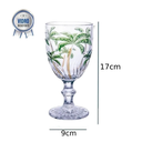 Ver imagem 3 de Conjunto 6 Taças de Vidro Palm Tree Color 300ml - Class Home