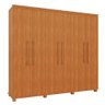 Guarda Roupa 6 Portas 4 Gavetas Casal 100% Mdf Nature Blor Shop Jm - 2