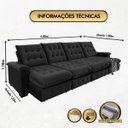 Ver imagem 2 de Sofá Coliseu 4.00m Retrátil e Reclinável Super Pillow