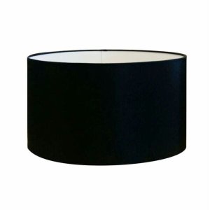 Cúpula Abajur Cilíndrica Cp-7024 Ø50x25cm Preto