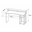 Ver imagem 3 de Mesa Computador Gamer ME4153 Preto/Vermelho - Tecno Mobili