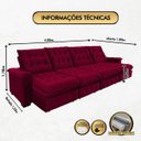 Ver imagem 2 de Sofá Coliseu 4.00m Retrátil e Reclinável Super Pillow