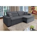 Ver imagem 3 de Sofá Londres 2.70m Retrátil e Reclinável Pillow Top - Chumbo