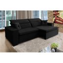 Ver imagem 1 de Sofá Londres 3.00m Retrátil e Reclinável Pillow Top - Preto
