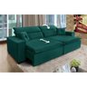 Sofá Londres 3.00m Retrátil e Reclinável Pillow Top - Verde - 3