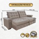 Ver imagem 4 de Sofá Coliseu 2.00m Retrátil e Reclinável Super Pillow