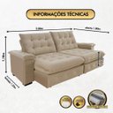 Ver imagem 5 de Sofá Coliseu 2.00m Retrátil e Reclinável Super Pillow