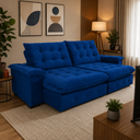 Ver imagem 1 de Sofá Coliseu 2.00m Retrátil e Reclinável Super Pillow