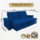 Ver imagem 5 de Sofá Coliseu 2.00m Retrátil e Reclinável Super Pillow