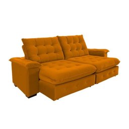 Sofá Coliseu 2.00m Retrátil e Reclinável Super Pillow - Terra - 4