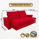 Ver imagem 4 de Sofá Coliseu 2.00m Retrátil e Reclinável Super Pillow