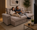 Ver imagem 3 de Sofá Coliseu 2.30m Retrátil e Reclinável Super Pillow